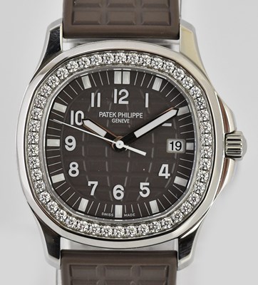 Lot 66 - PATEK PHILIPPE; a lady's stainless steel...