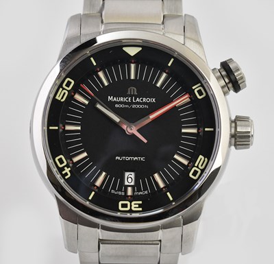 Lot 17 - MAURICE LACROIX; a gentleman's stainless steel...