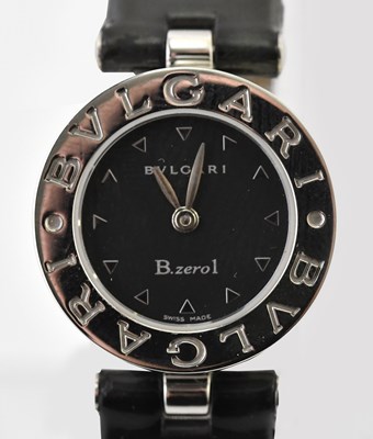 Lot 14 - BVLGARI; a lady's stainless steel B.zero1...