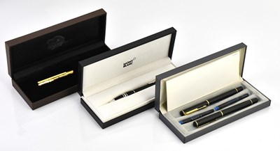 Lot 2361 - MONTBLANC; a boxed ballpoint pen, with service...