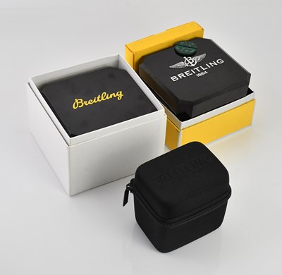Lot 9 - BREITLING; three inner and outer boxes for...