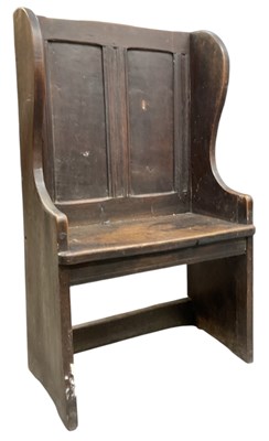 Lot 49 - A late 18th/early 19th century oak boarded...