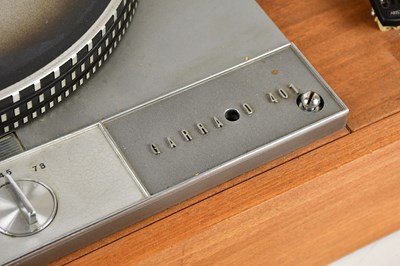 Lot 1005 - GARRARD; a 401 turntable with a Ariston arm,...