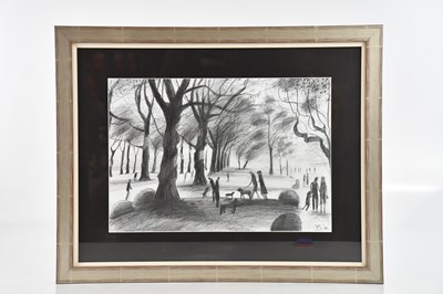 Lot 79 - BEN KELLY (b.1974); ink drawing, figures...