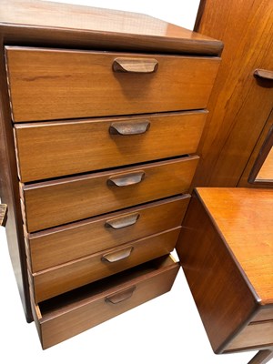 Lot 7 - JOHN J HERBERT FOR YOUNGER; a teak five piece...