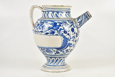 Lot 1551 - DELFT; a late 18th/early 19th century blue and...