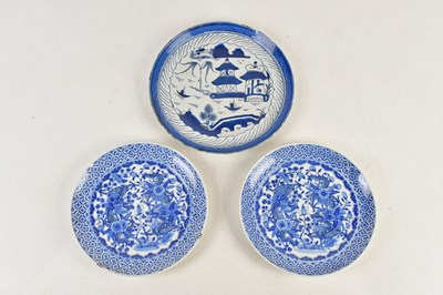 Lot 71 - A pair of late 19th century Chinese blue and...