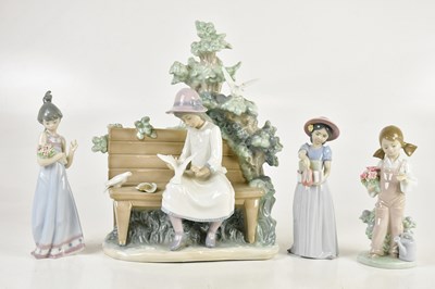 Lot 1494 - LLADRÓ; four figures comprising two young...