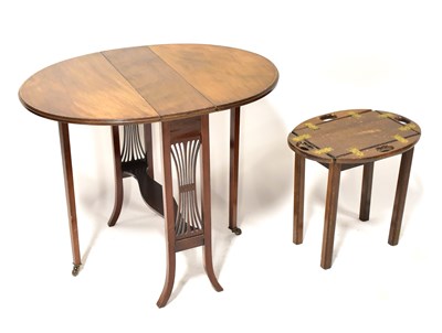Lot 16 - Four various side tables, comprising a tray...