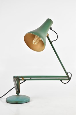 Lot 1316 - HERBERT TERRY; a vintage green Anglepoise lamp.