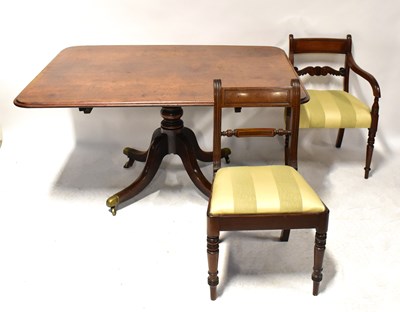 Lot 101 - A George III mahogany rectangular tilt-top...