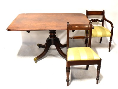 Lot 27 - A George III mahogany rectangular tilt-top...