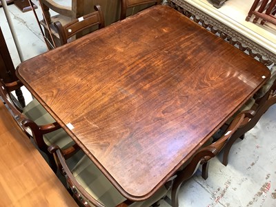 Lot 27 - A George III mahogany rectangular tilt-top...