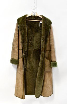 Lot 358 - A 1980s grey leather double-breasted jacket,...
