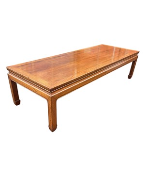 Lot 1090 - A Chinese rosewood low coffee table, length...