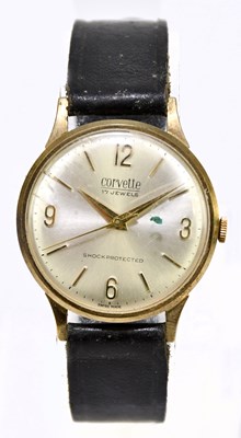 Lot 1730 - CORVETTE; a gentleman's vintage 9ct yellow...