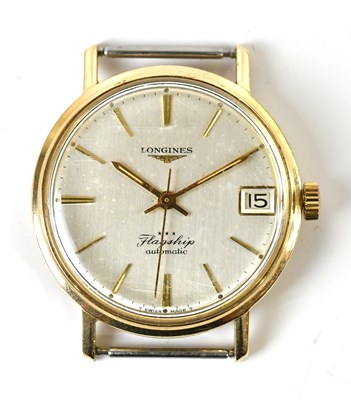 Lot 595 - LONGINES; a gentleman's 9ct gold cased...