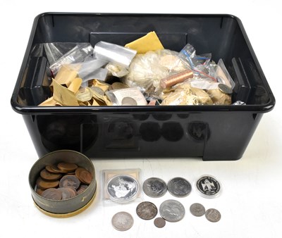 Lot 1339 - A collection of mostly 20th century pre-decimal silver, half-silver, copper and cupronickel coinage