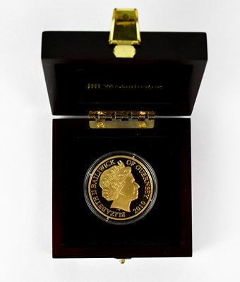 Lot 694 - An Elizabeth II Guernsey gold proof £5 coin,...
