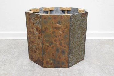 Lot 17 - PAUL KINGMA; a contemporary stone table, with...