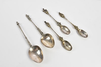 Lot 1142 - A Victorian imported hallmarked silver apostle...