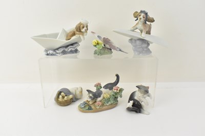 Lot 211 - LLADRÓ; six boxed porcelain figures comprising...