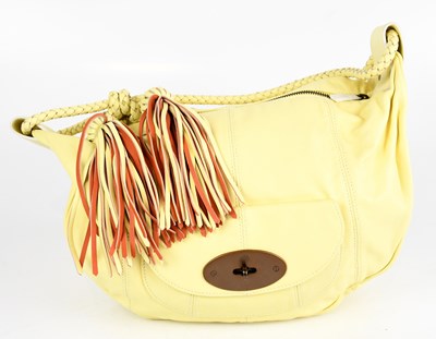 Lot 720 - MULBERRY; an unused soft nappa leather lemon...
