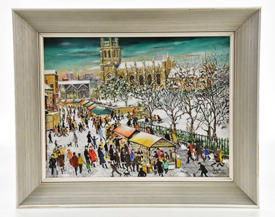 Lot 181 - EDITH LE BRETON (1912-1992); oil on canvas,...