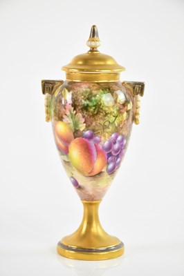 Lot 1540 - M JOHNSON FOR ROYAL WORCESTER; a hand painted...