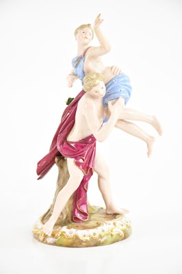 Lot 1460 - MEISSEN; a late 19th century figure group,...