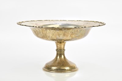 Lot 1247 - E HILL; a George V hallmarked silver comport...