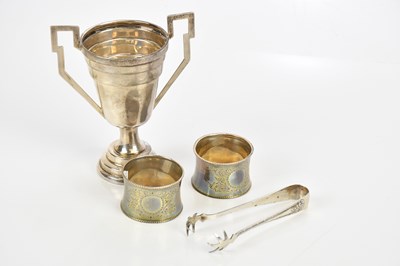 Lot 1312 - FRED H ADAMS; a George V hallmarked silver...