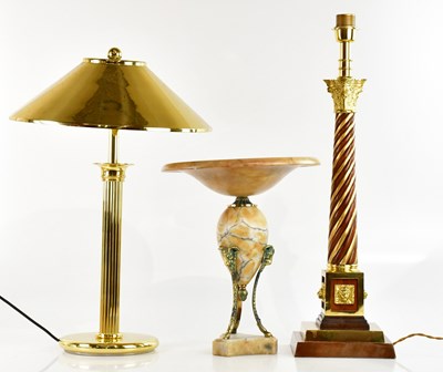 Lot 1305 - A decorative brass mounted and mahogany...