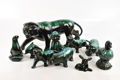 Lot 1599 - A collection of Blue Mountain pottery figures...