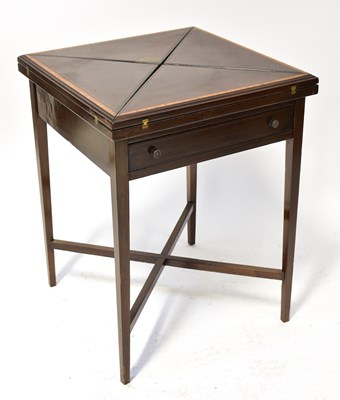 Lot 91a - An Edwardian mahogany and satinwood inlaid...