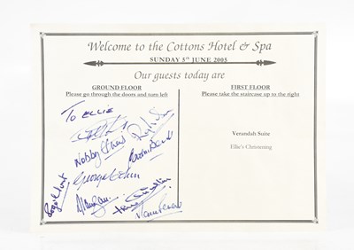 Lot 2470 - 1966 WORLD CUP INTEREST; an autographed...
