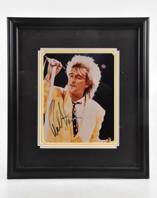 Lot 358 - ROD STEWART; an autographed photograph of Rod...