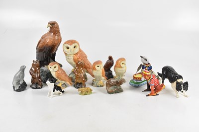 Lot 1593 - BESWICK; a model of a barn own, No 1047, with...