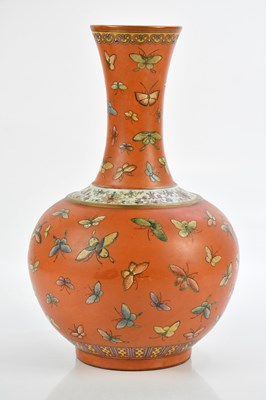 Lot 59 - A Chinese porcelain vase, decorated throughout...