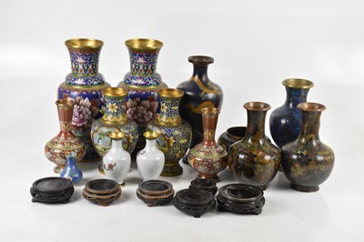 Lot 1343 - A collection of thirteen modern cloisonne...