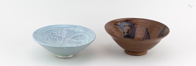 Lot 546 - REGINALD MARLOW; a stoneware bowl covered in...