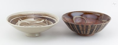 Lot 545 - REGINALD MARLOW; a stoneware bowl covered...