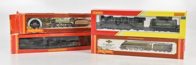 Lot 884 - HORNBY; four boxed locomotives and tenders...