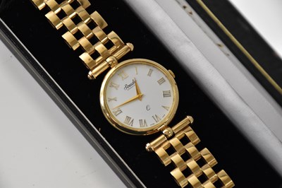 Lot 557 - SOUDÉ; a gentleman's 9ct yellow gold...
