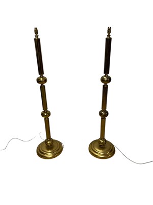 Lot 1308 - Two late Victorian brass ecclesiastical...