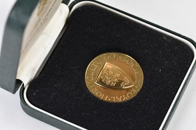 Lot 1473 - ROYAL HORTICULTURAL INTEREST; a 9ct gold medal,...