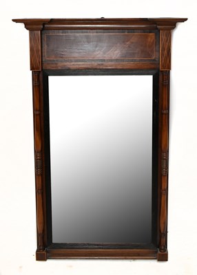 Lot 1619 - An Edwardian mahogany pier glass
