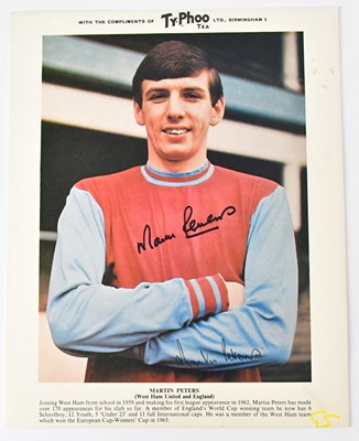 Lot 558 - WEST HAM UNITED AND ENGLAND; three signed...