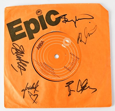 Lot 608 - ABBA; a 45rpm single record, 'Chiquitita',...