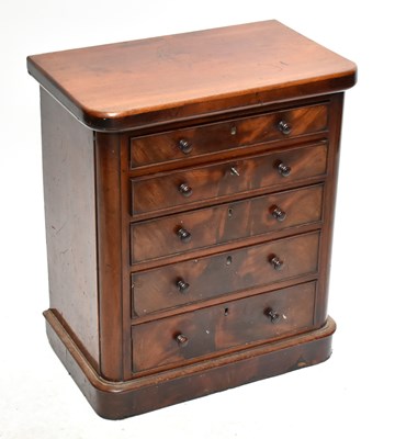 Lot 2756 - A Victorian mahogany apprentice type chest,...